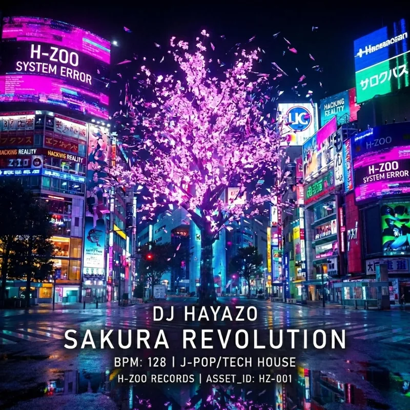 SAKURA REVOLUTION — DJ HAYAZO jacket art