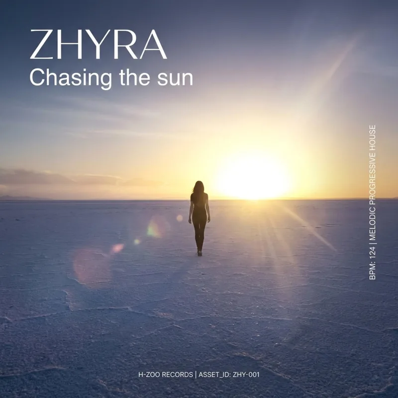 Chasing the sun — ZHYRA jacket art