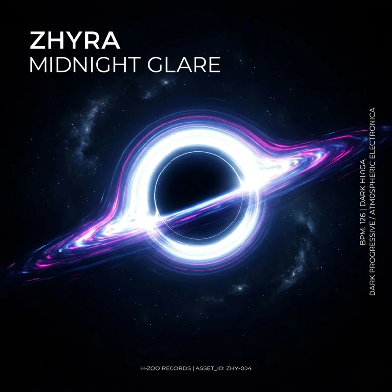 MIDNIGHT GLARE — ZHYRA jacket art